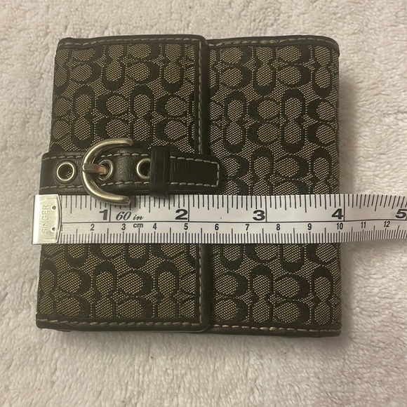 Coach Double Snap Wallet with Buckle - Classic Black C - Picture 9 of 10
